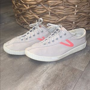 Gray/lilac and Pink Tretorn Sneakers Size 8